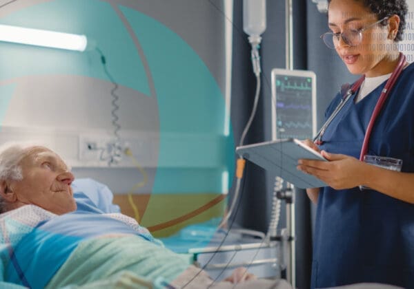 Doctor meeting with patient in hospital