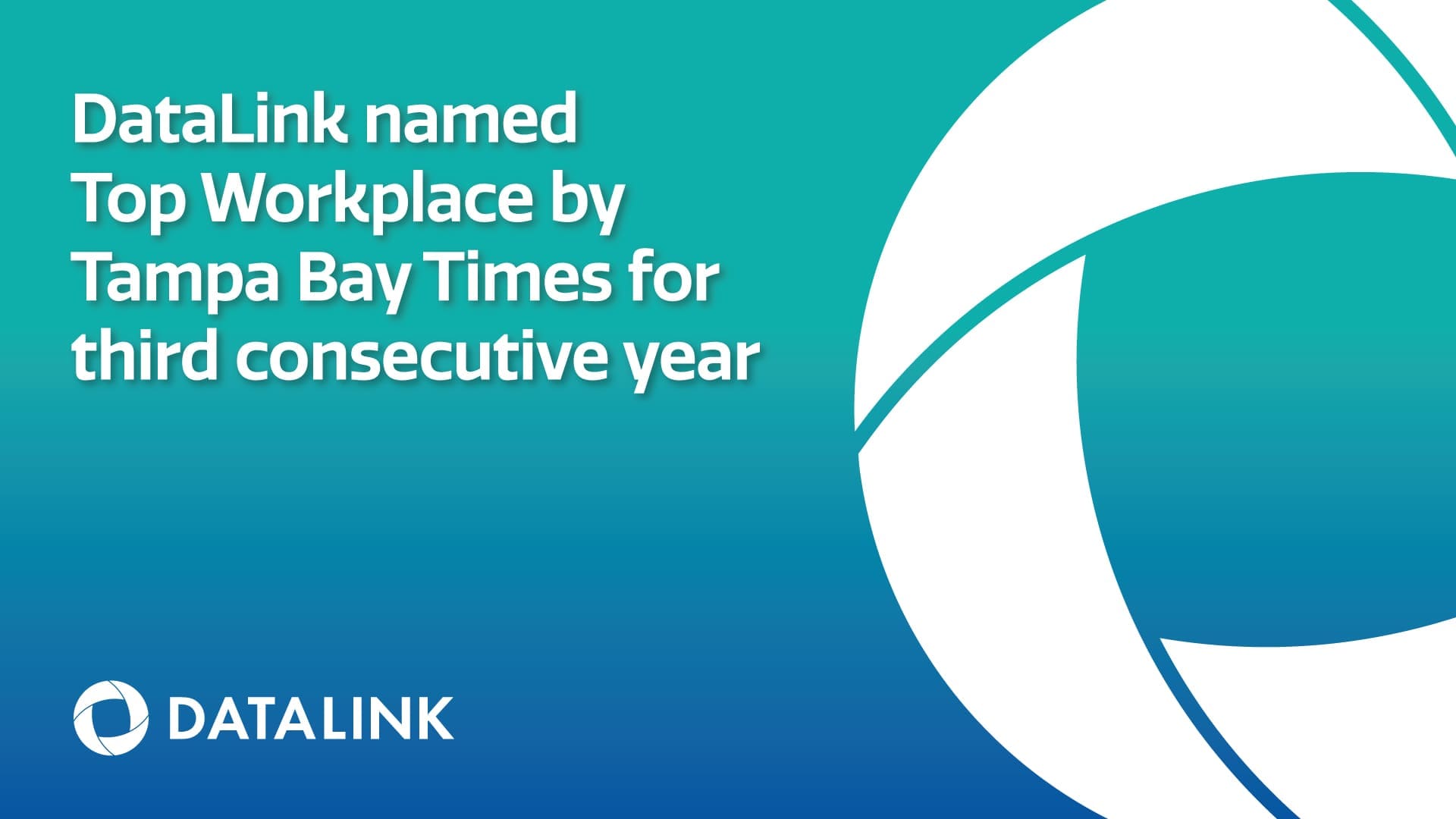 DataLink named Top Workplace by Tampa Bay Times for third consecutive year