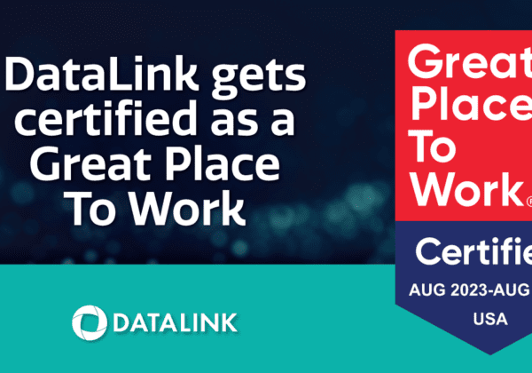 DataLink's Great Place to Work certification badge